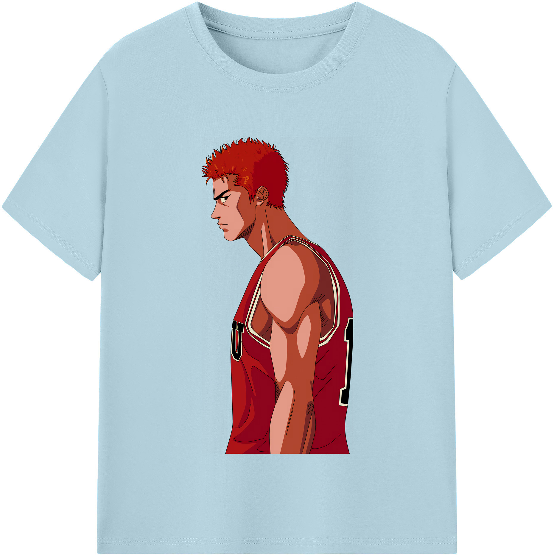 SLAM DUNK／スラムダンク 綿100％半袖Tシャツ（フロントプリント）